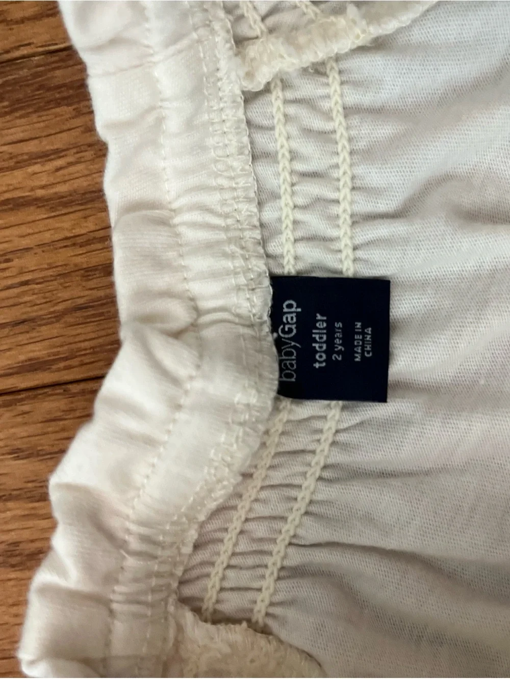 GAP Cream Dress (2T) with Yellow Floral Embroidery